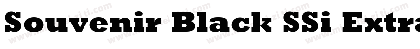 Souvenir Black SSi Extra Bold字体转换